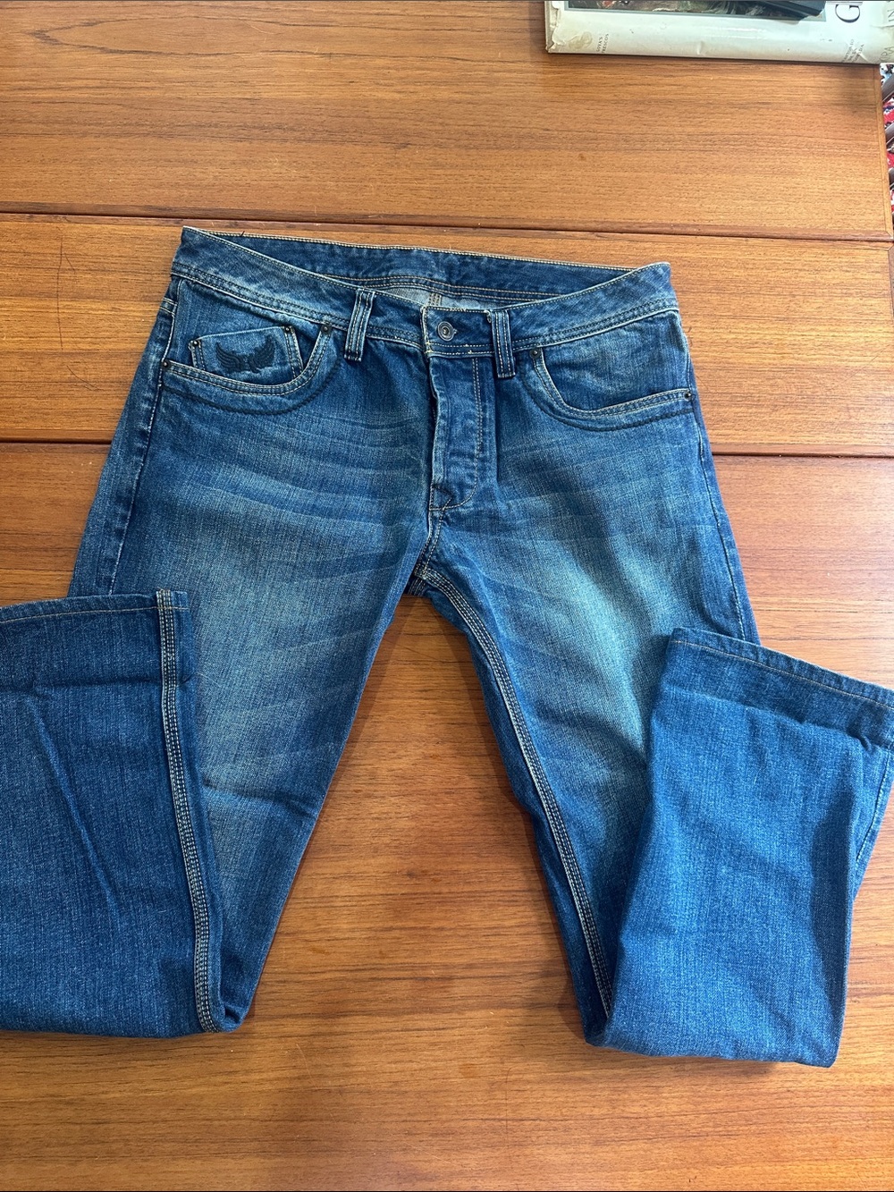 Men's Classic Blue Slim Fit Jeans